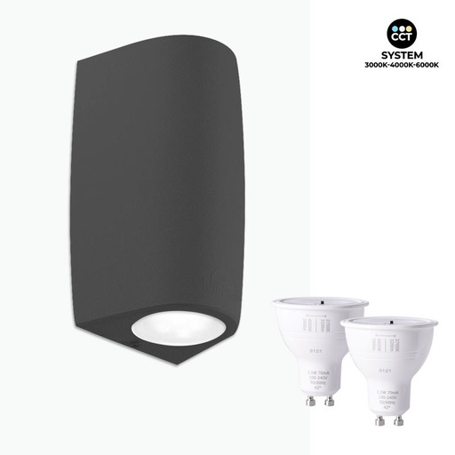 Lampa ścienna LED góra/dół FUMAGALLI MARTA GU10 2x3,5W