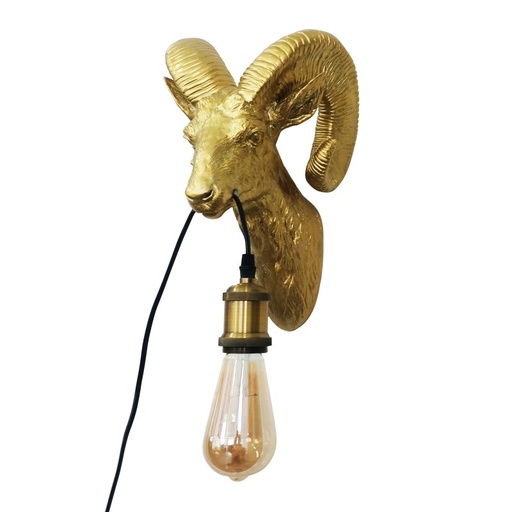 [L4043-D] Lampe murale "Capris" Golden Muflon E27