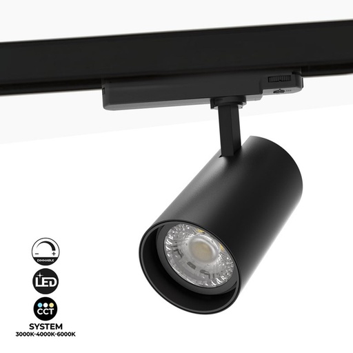 Trifazni LED projektor na tirnicah 36W CCT Triac dimabilen