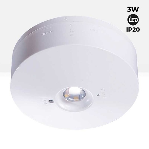 [B1056] LED pinna elastne ja alaline hädapaneel 150lm 2,5W - 3 tundi IP20