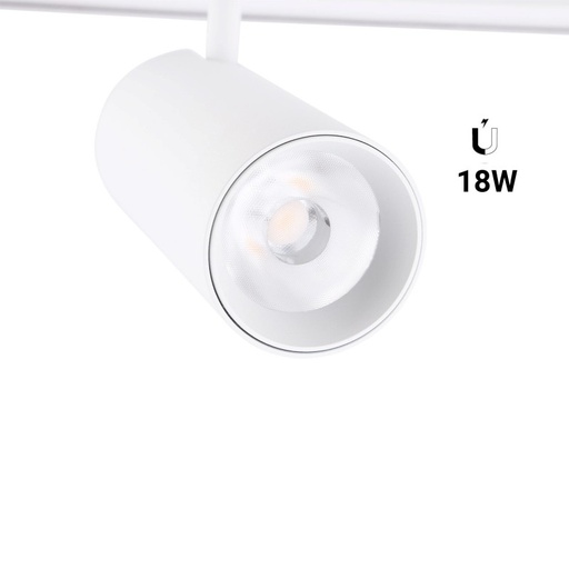 LED spotlight for magnetic track 48V - 18W - White