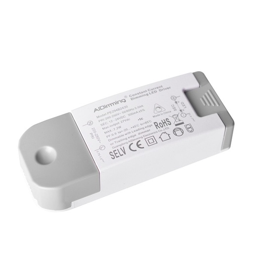 [PE294B2430] Dimmable TRIAC constant current driver 12-24V 7.2W 300mA