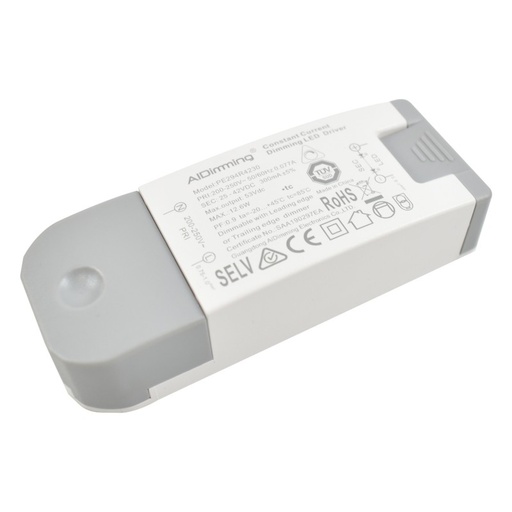 [PE294R4230] Dimmable TRIAC constant current driver 25-42V 12.6W 300mA