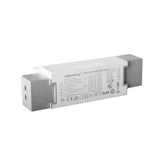 [PE-N45DA42] DALI PUSH dimmable driver 0-10V 9-42V 44W multicurrent (700-1050mA)