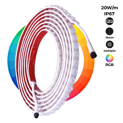 [B1939-RGB] Fleksibilna RGB LED traka 24V DC - 5 metara - IP67