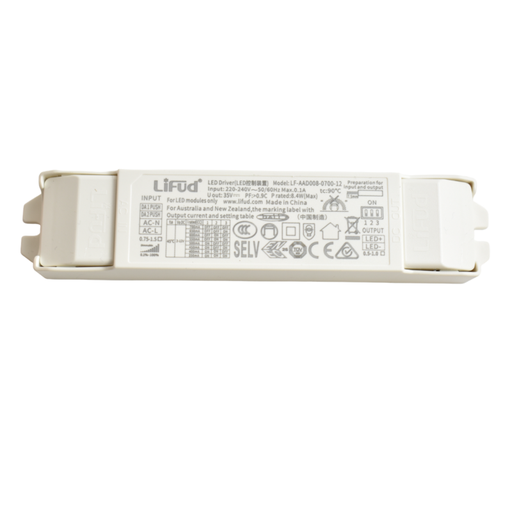 [LF-AAD008-0700-12] LIFUD dimmable DALI PUSH driver 2-12V 8W multicurrent (350-700mA)