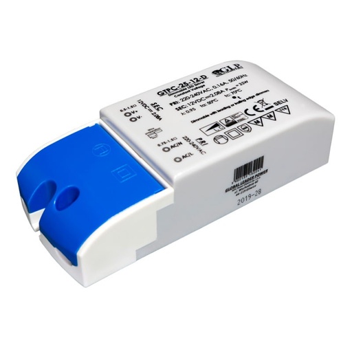 [GTPC-25-12-D] Triac LED dimmable power supply 25W 12V - GLP
