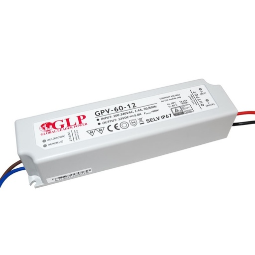 [GPV-60-12] Watertight power supply 60W 12V IP67- GLP