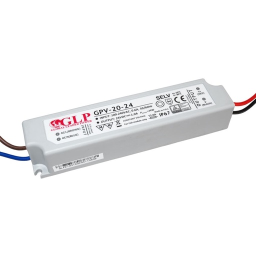 [GPV-20-24] Außeneinsatz Netzteil 24V DC - 20W - IP67 - GLP