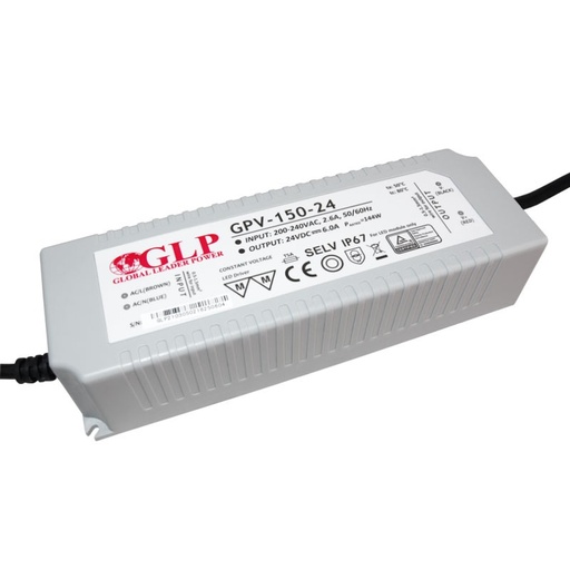 [GPV-150-24] Watertight power supply 150W 24V IP67- GLP