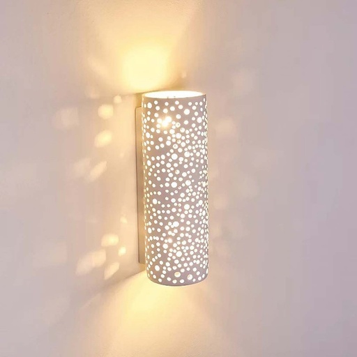 [B281] Applique murale bidirectionnelle en plâtre "COMB" - 2 x E14