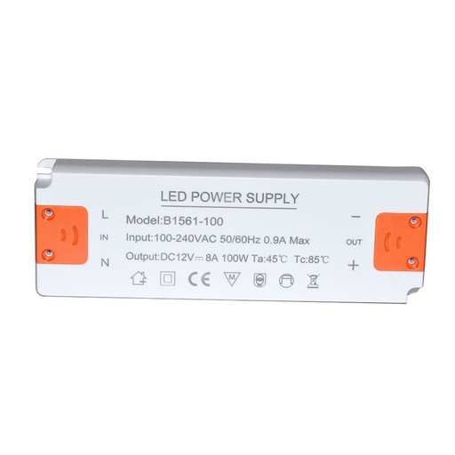 [B1561-100] Ultra slim 12V Netzkäschte - 100 W - IP20