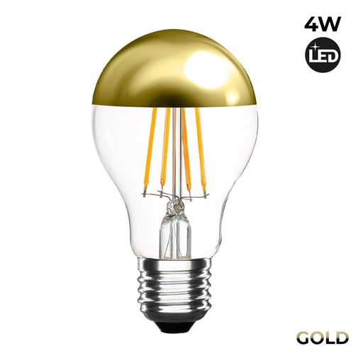 [ILAR-00737] LED-Kopfspiegellampe E27 Gold 4W