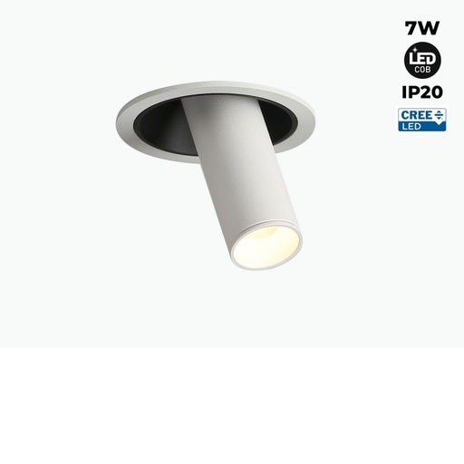Inbyggd LED-spotlight "ALAI" - Zoom - 100mm - 2800K - LED COB - Cree-chip - 7W