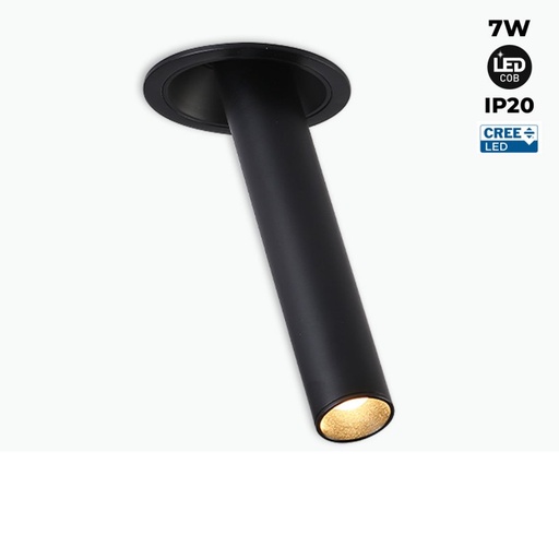 LED-inbyggd spotlight "ALAI" - Zoom - 200mm - 2800K - LED COB - chip Cree - 7W