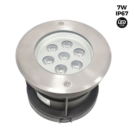 LED ground recessed beacon 7W -Warm white - Ø15cm- IP67 - 220v