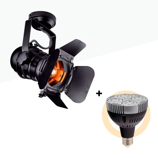 Pack Lampada da soffitto o da parete "CINEMA" con lampadina LED PAR30 E27
