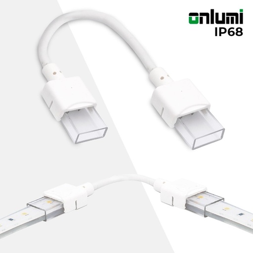 [SDN10BXB-2W80] Conector de Fita LED estanque com Cabo - 2 pinos - Fita 10mm - IP68