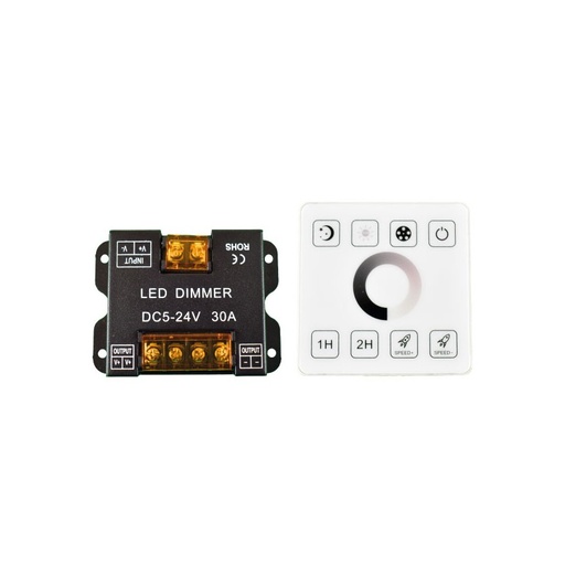 [RF86-01] MONOCOLOR controller for LED strips with RF touch panel - 5-24V/DC