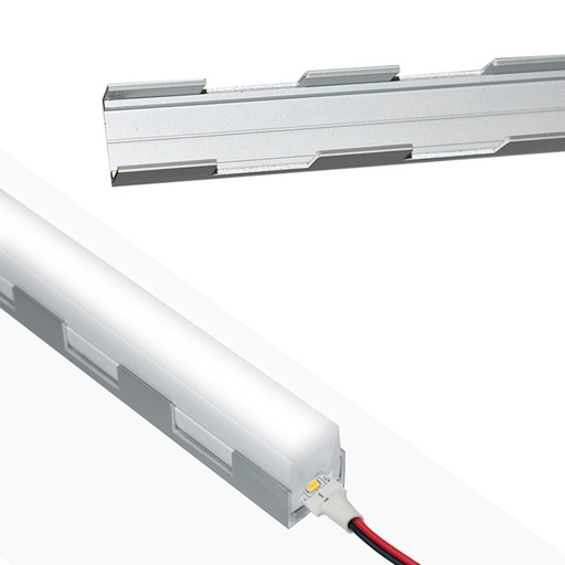 [BPERFLEX16X16-MV] Flexible aluminum profile 16x10 mm for silicone casings - 2 meters