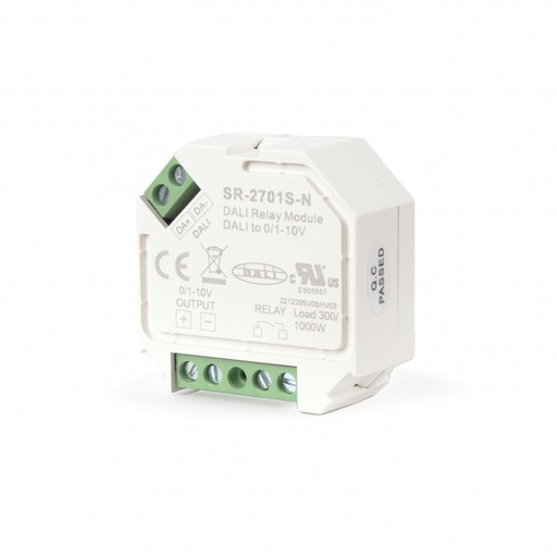 [SR-2701S-N] Μετατροπέας Sunricher 2-σε-1: DALI σε 0-10V + ρελέ DALI