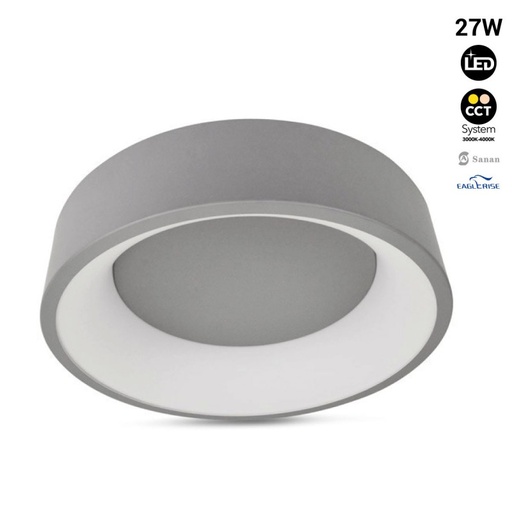 [LN1601-GSP-CCT] LED plafondlamp "ONCAMO 2" - CCT 3000K - 4000K - 27W
