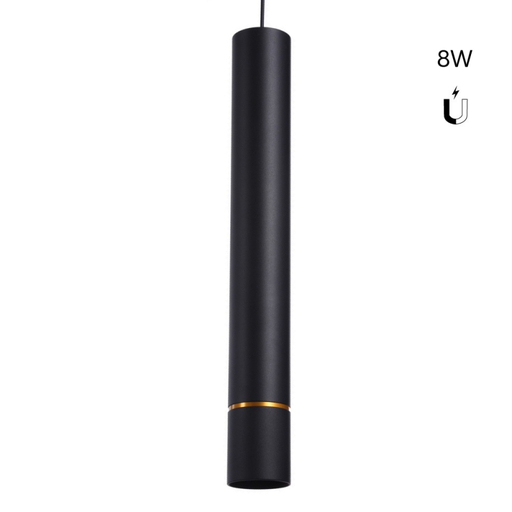 Zawieszany reflektor LED do szyny magnetycznej 48V - 8W - Gold line
