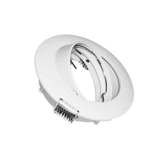 Kantelbare ronde downlight ring voor GU10 / MR16 lamp - Uitsparing Ø72 mm