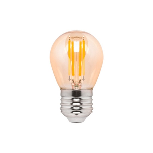[BFD1-G45E27-D-AMB] Ampoule LED filament E27 G45 ambrée vintage - Dimmable - 4W