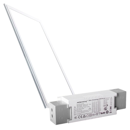 Εντοιχιζόμενο πάνελ LED 120X30cm - 0-10V dimmable - 44W - UGR19