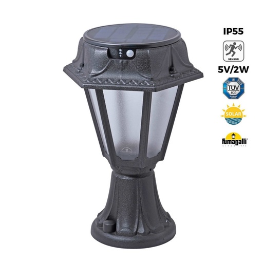 [R22.111.000.AFS3L] Solární stojací lampa "MINILOT/ROSETTA" se senzorem PIR - 4000K - 2 režimy provozu