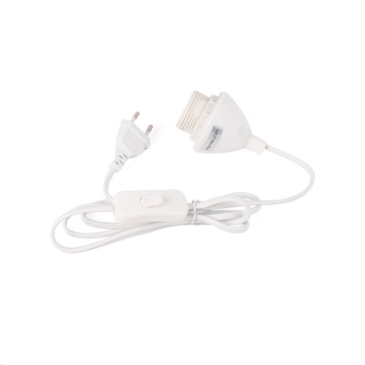 Table Lamp Cable - E27 Socket, switch, and plug - 1.3 m