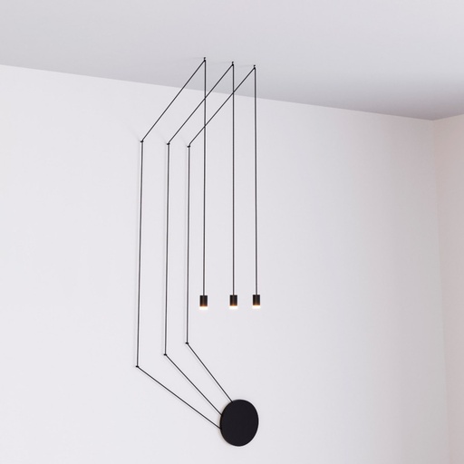 [LN4029-3-N] Designerska lampa wisząca "Nebula" - 3x6W