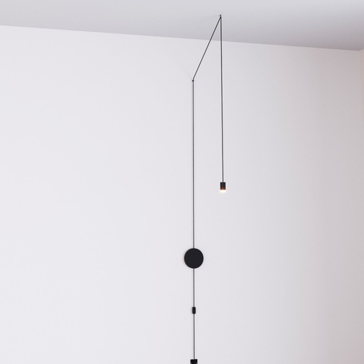 [LN4029-1-N] Designerska lampa wisząca "Nebula" z gniazdem i przełącznikiem - 1x6W