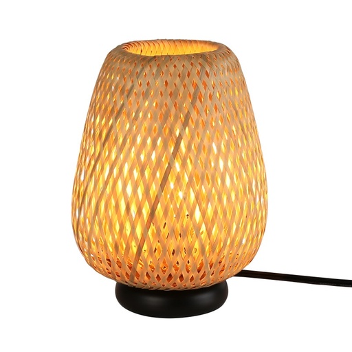 [LM186] Lampada da tavolo in vimini "CARL" - E27