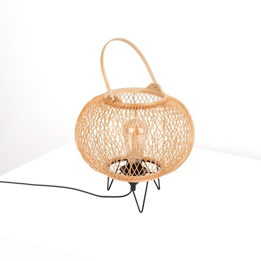 Bamboo table lamp "Sendai" - E27