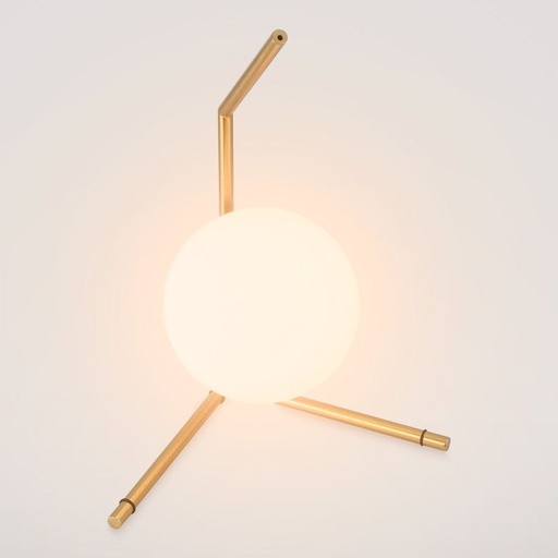 [LD1012-D] Lámpara de mesa bola cristal "OCTO" - E27 -  Ø 15cm