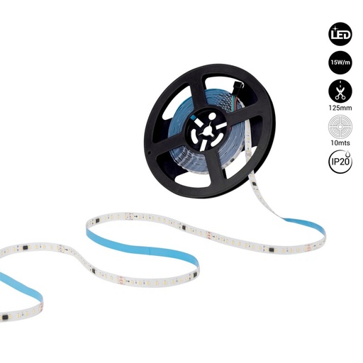 Inteligentna monokromatska LED traka IC 24V DC - 15W/m - IP20 - 120LED/m - Širina 10mm - 10 metara