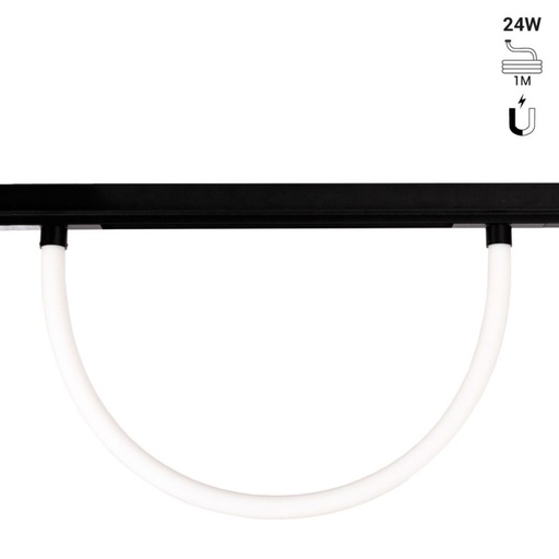 Flexible LED neon for magnetic rail 360º - 48V DC- Ø30mm - 24W/m - 1 meter - 336ch/m