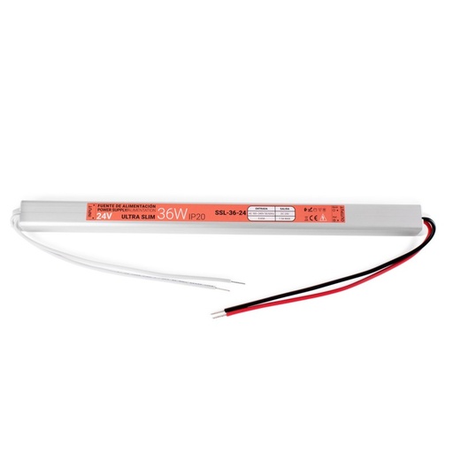 [SSL-36-24] Alimentation LED extra plate 24V - 36W - IP20