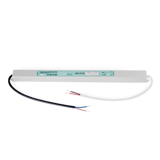 [SSL-72-12] Ultra slim power supply 12V - 72W - IP20