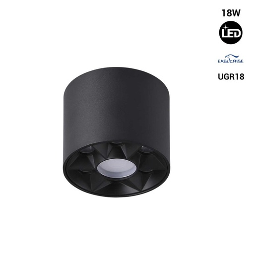 LED taklampa 8W - UGR18 - Drivrutin Eaglerise