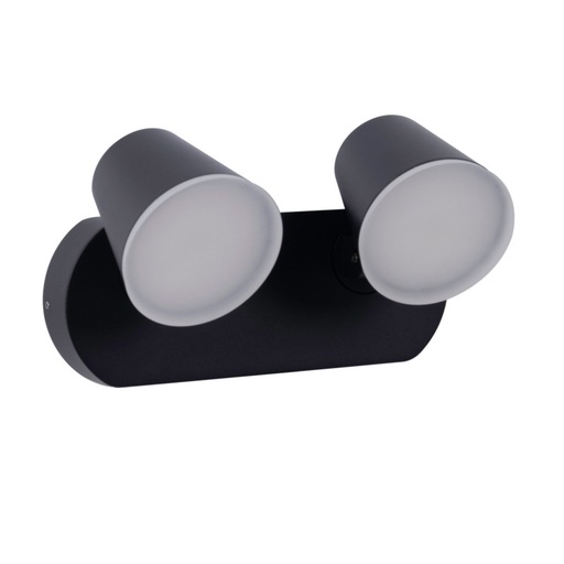 [L5069] Double outdoor wall light "Tura" - 20,5W - Adjustable - 3000K - IP54