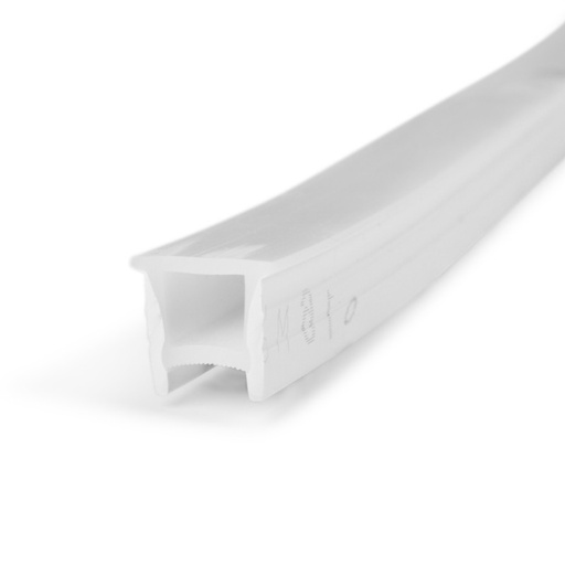 [WOS1010-E] Flexibele siliconen hoes om LED strip om te zetten naar neon - 10x10mm - 5 meter - Verticale kromming