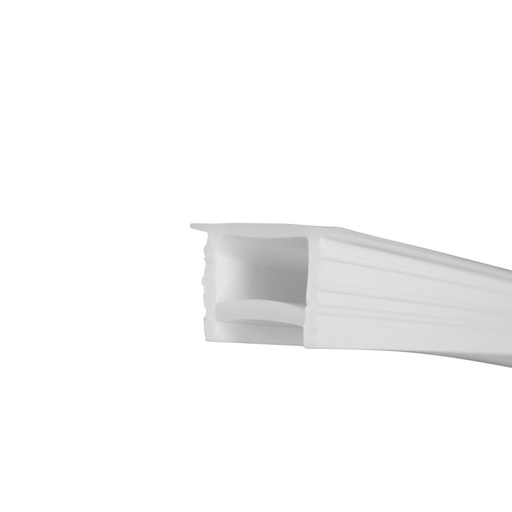 [WOS1616-E] Flexibele siliconen hoes om LED strip om te zetten naar neon - 16x16mm - 5 meter - Verticale kromming