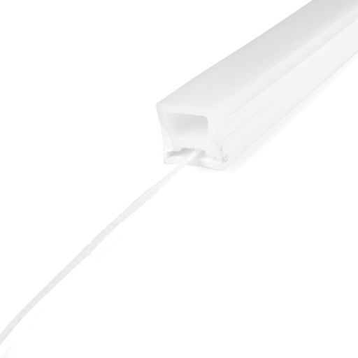 [WOS1616] Flexibele siliconen hoes - Zet LED strip om in neon - 16x16mm - 5 meter - Verticale kromming
