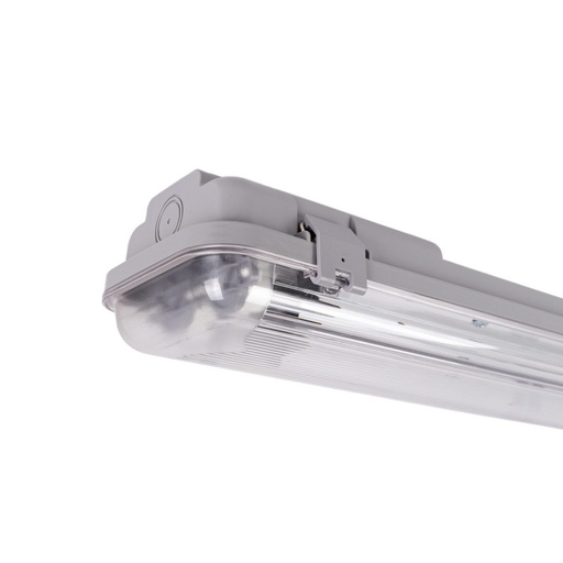 [B8480-2-120] Vanntett skjerm for 2 LED-rør 120cm - IP65