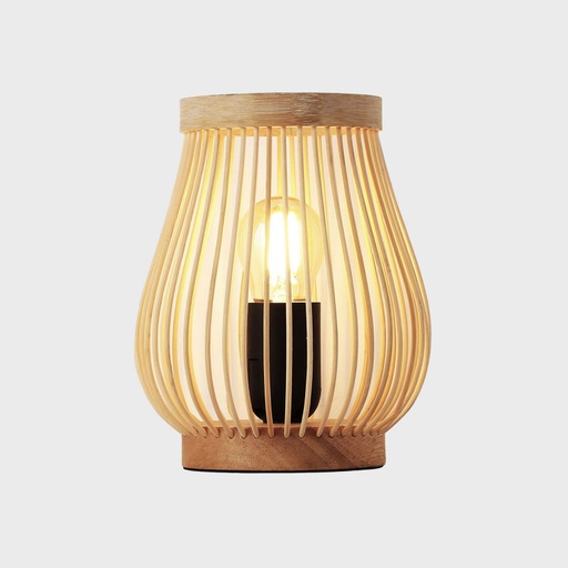 [LM201] Lampada da tavolo in legno "Oca" - E27