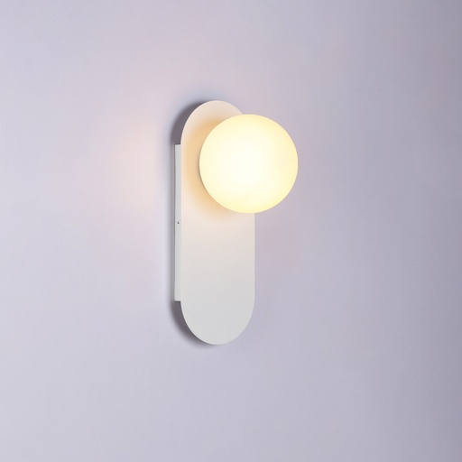 Aplique de pared bola cristal "Brian" - E27