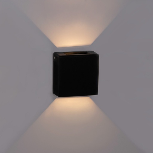 [LN1581-N] "Square 2" outdoor LED wall light - 3W - IP54 - Two-sided light emission